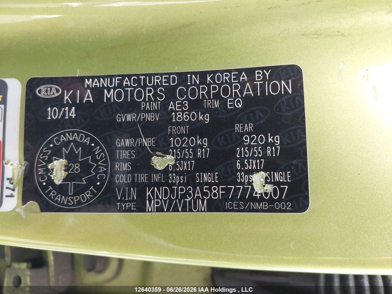 2015 KIA SOUL EX/EX+/EX+ ECO thumbnail 10
