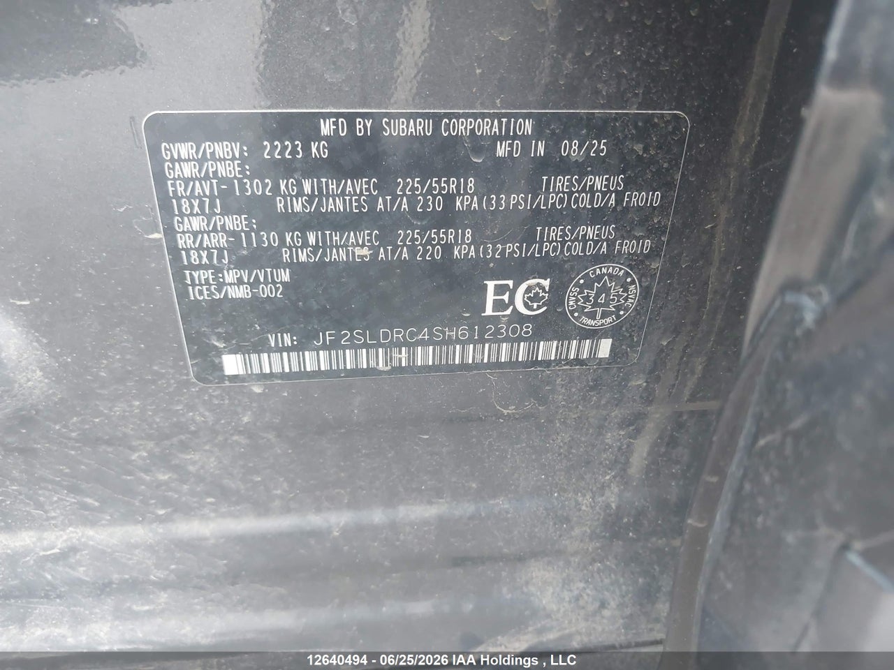 2025 SUBARU FORESTER LIMITED thumbnail 10
