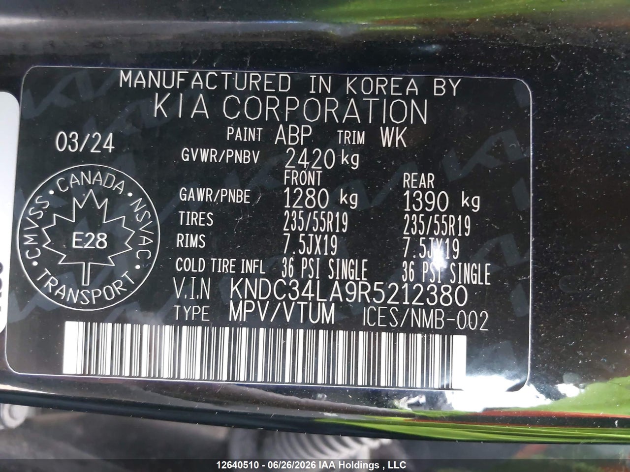 2024 KIA EV6 WIND thumbnail 10
