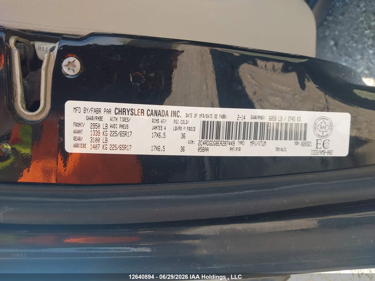 2014 DODGE GRAND CARAVAN CREW thumbnail 10