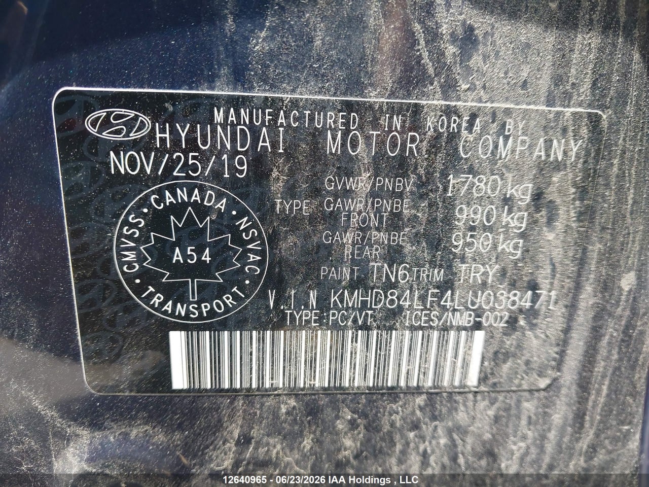 2020 HYUNDAI ELANTRA thumbnail 10