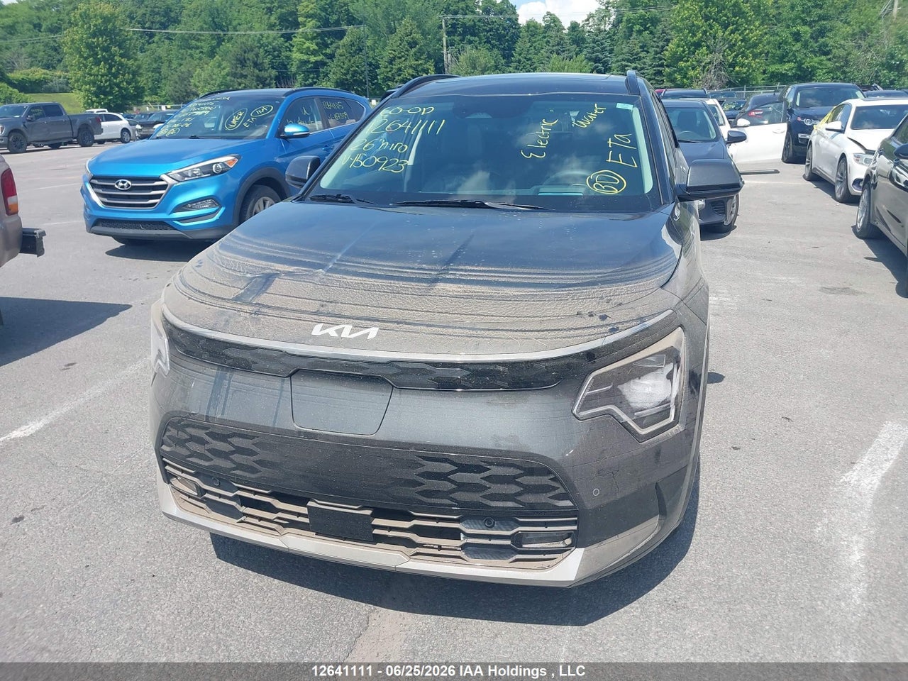 2026 KIA NIRO EV WAVE/WAVE W/SNOW WHITE PEARL   GREY EXTERIOR thumbnail 12