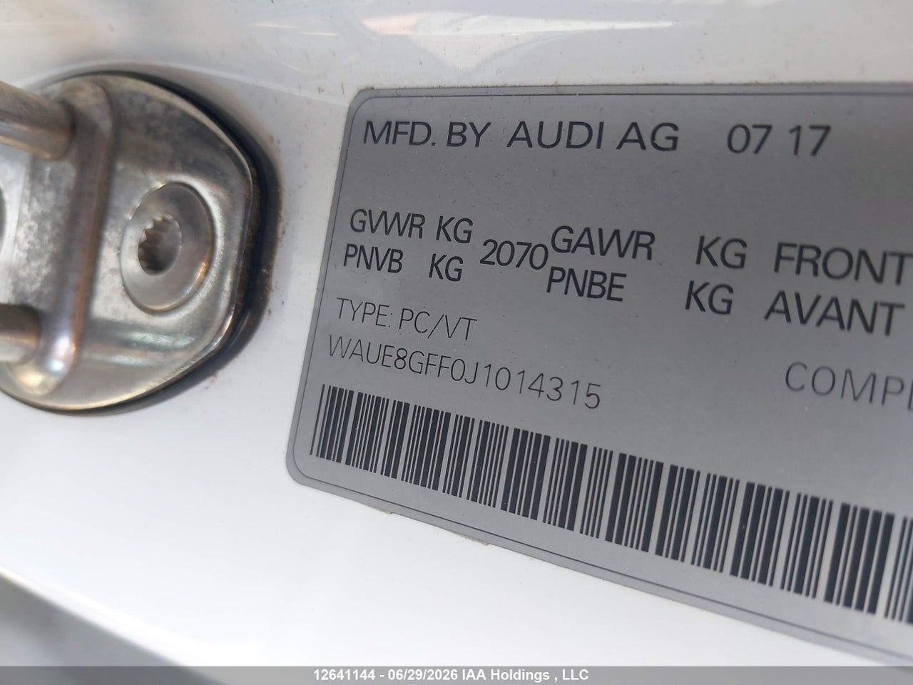 2018 AUDI A3 PROGRESSIV thumbnail 10