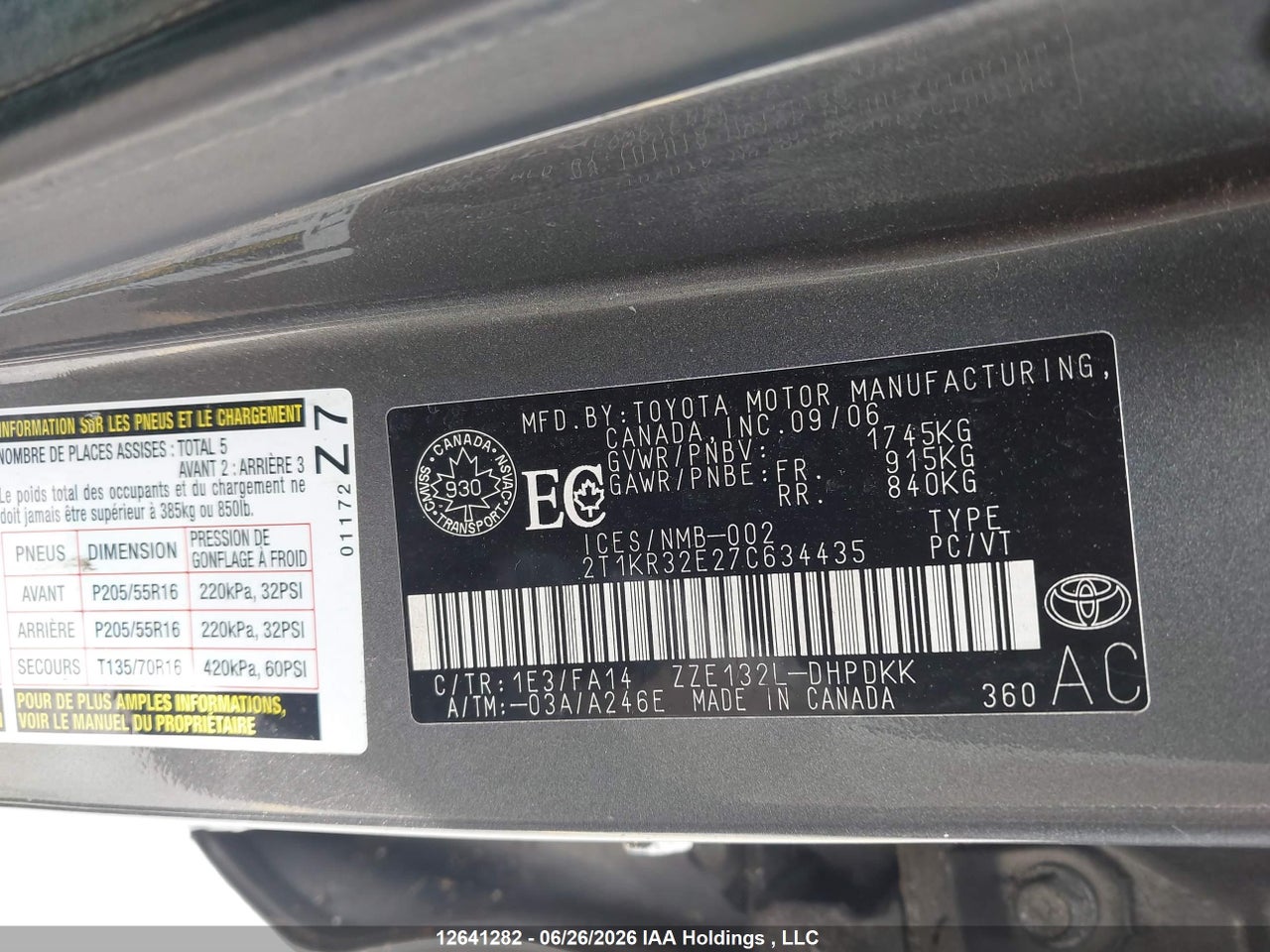 2007 TOYOTA COROLLA MATRIX XR thumbnail 10