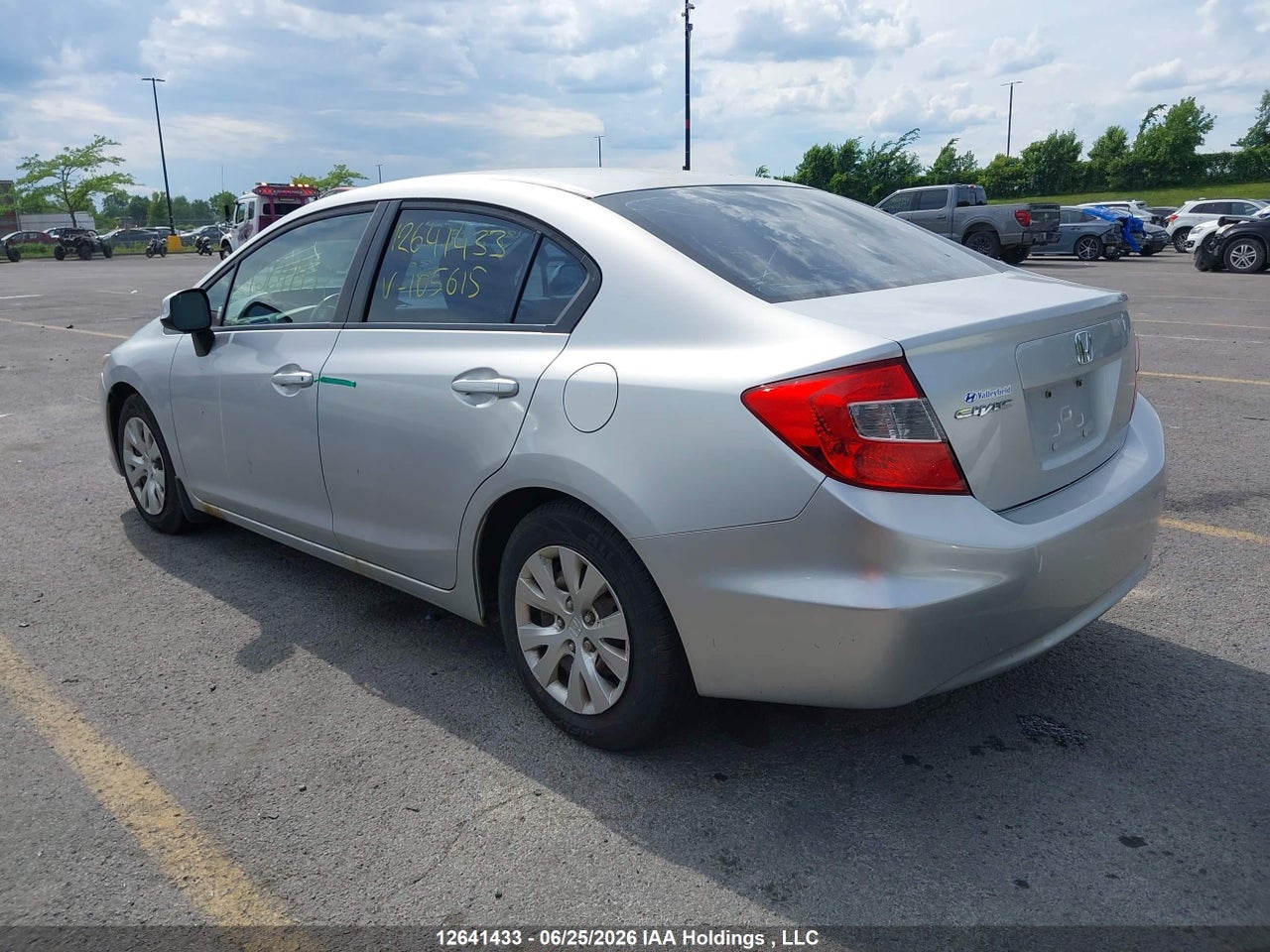 2012 HONDA CIVIC LX thumbnail 4