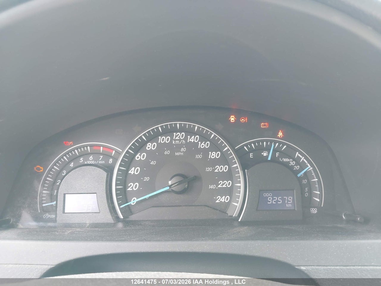 2012 TOYOTA CAMRY LE thumbnail 8