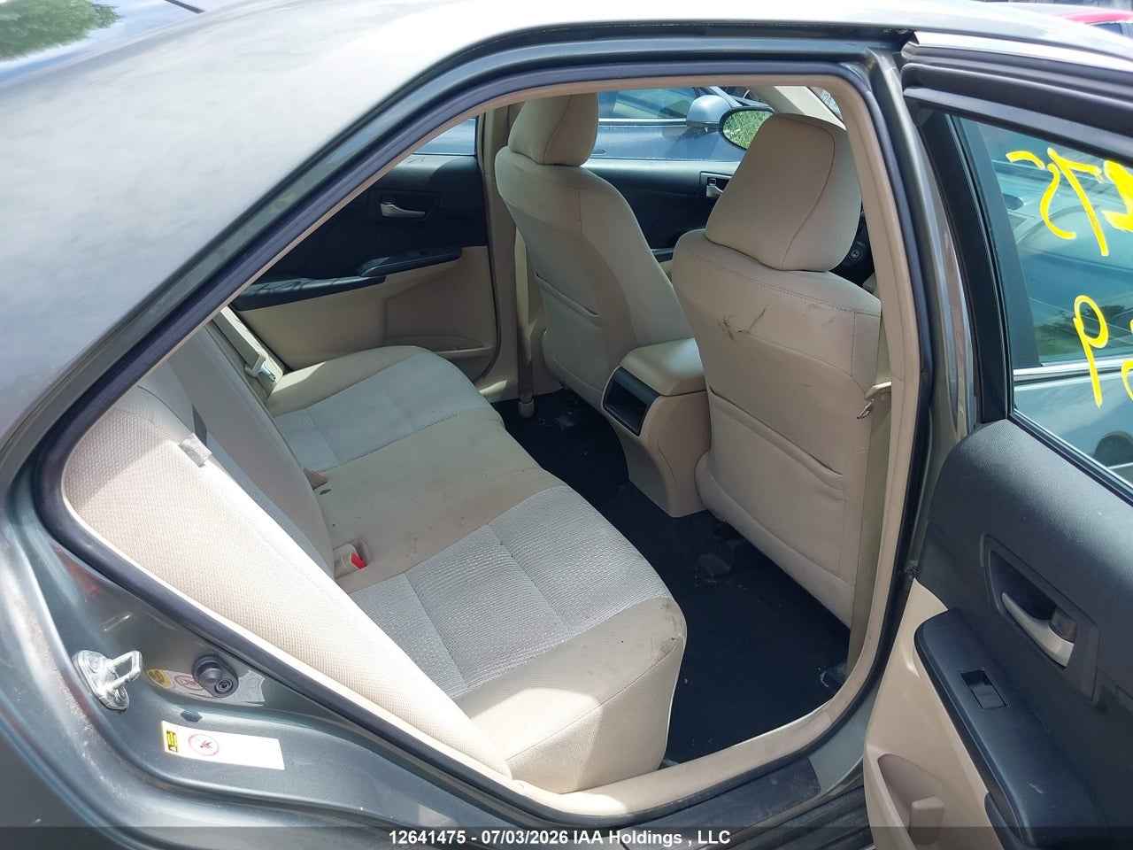 2012 TOYOTA CAMRY LE thumbnail 9