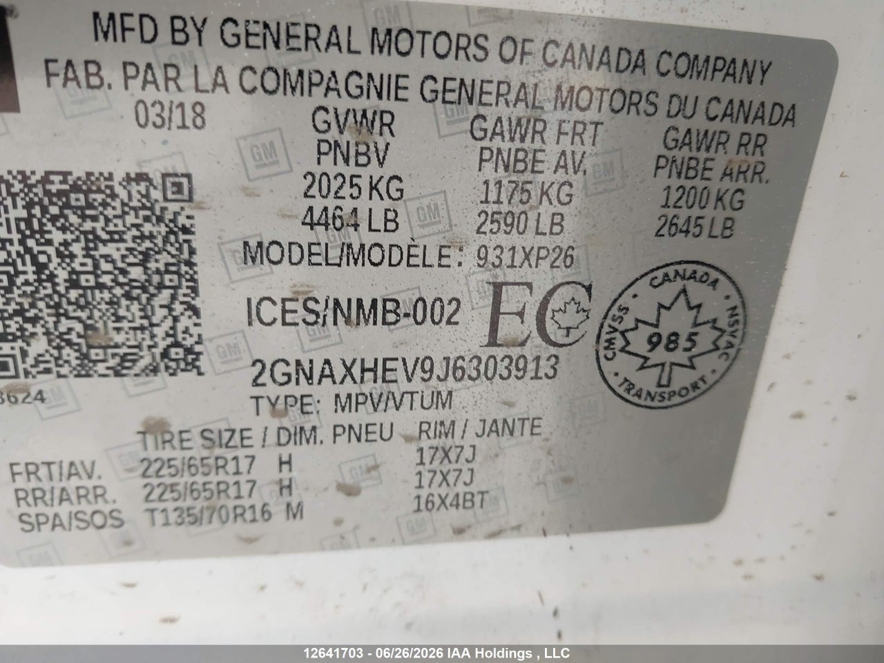 2018 CHEVROLET EQUINOX LS thumbnail 10