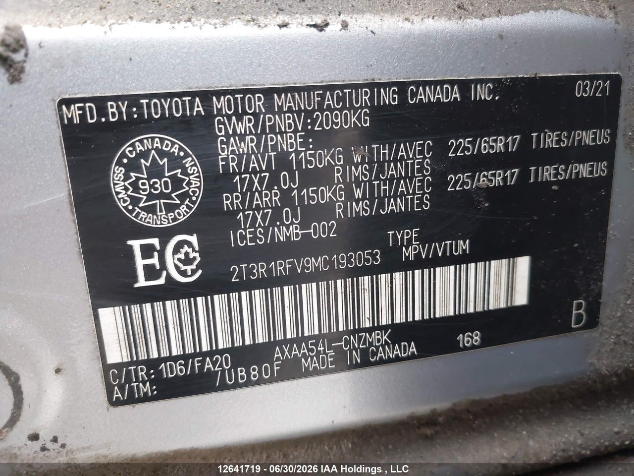 2021 TOYOTA RAV4 XLE thumbnail 10