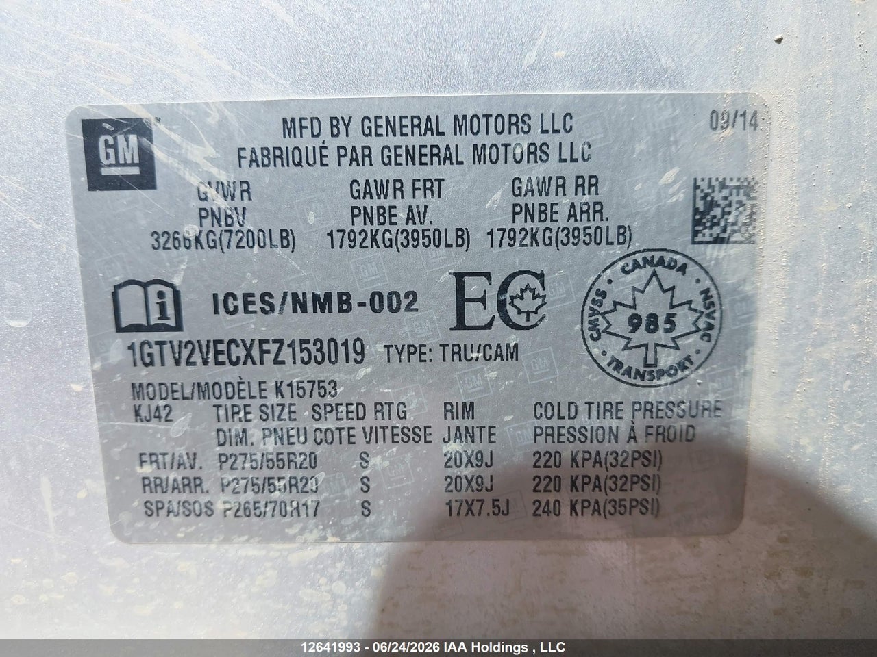 2015 GMC SIERRA K1500 SLT thumbnail 10