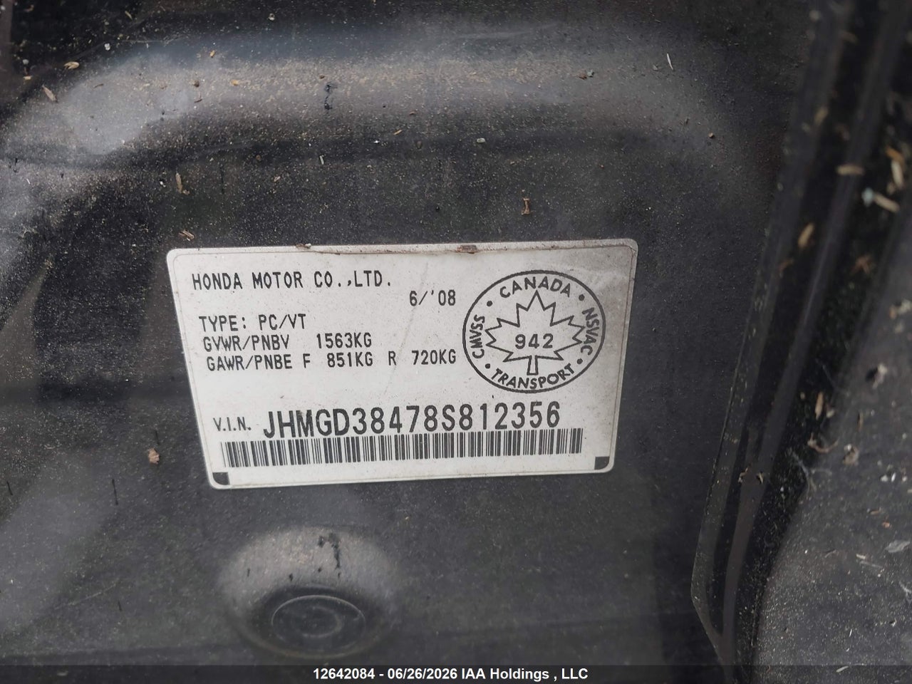 2008 HONDA FIT DX/LX thumbnail 10