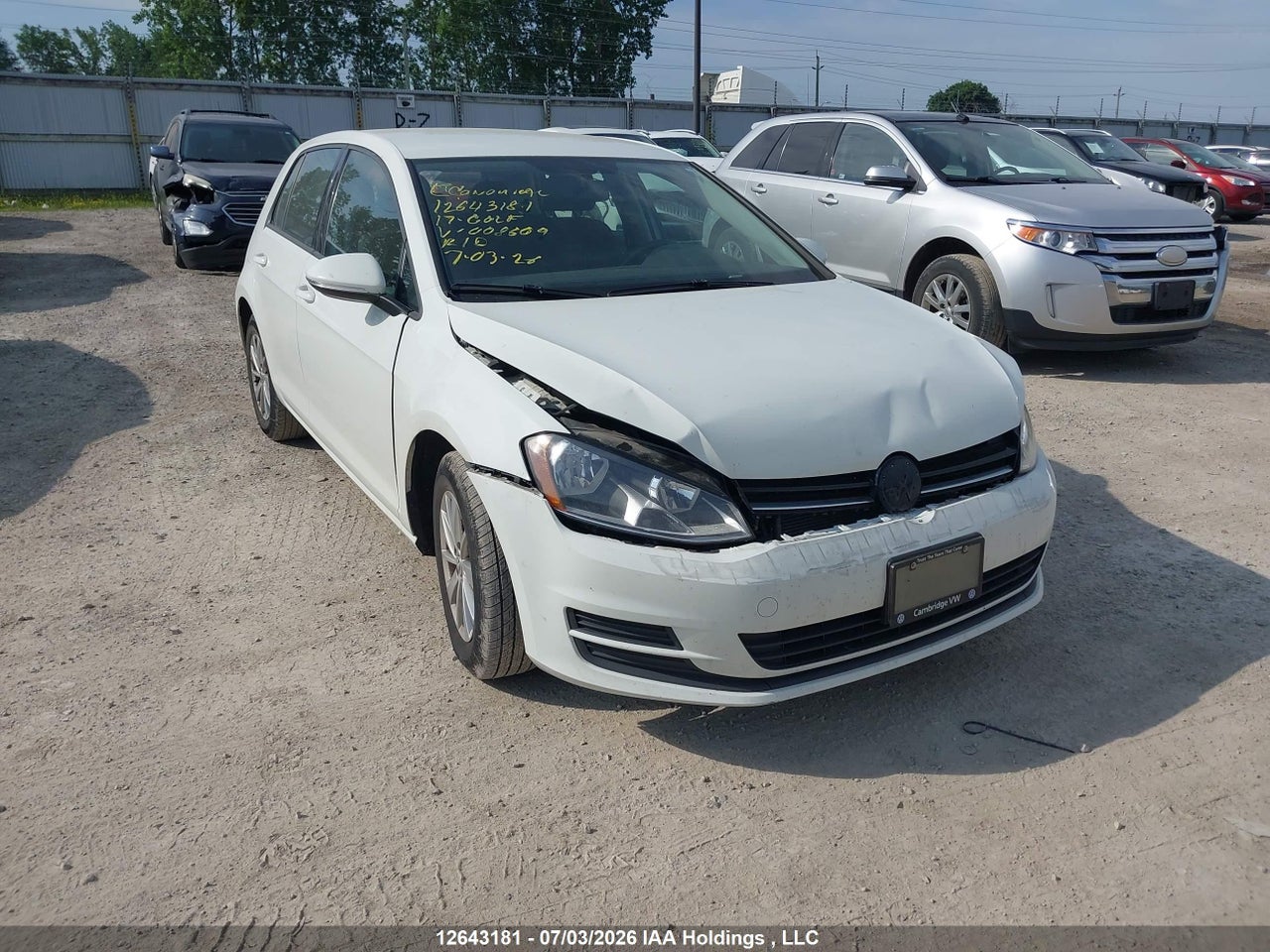 2017 VOLKSWAGEN GOLF 1.8 TSI COMFORTLINE/1.8 TSI HIGHLINE/1.8 TSI TRENDLINE thumbnail 2