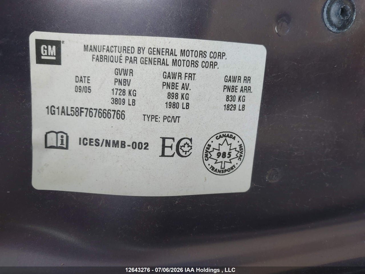 2006 CHEVROLET COBALT thumbnail 10