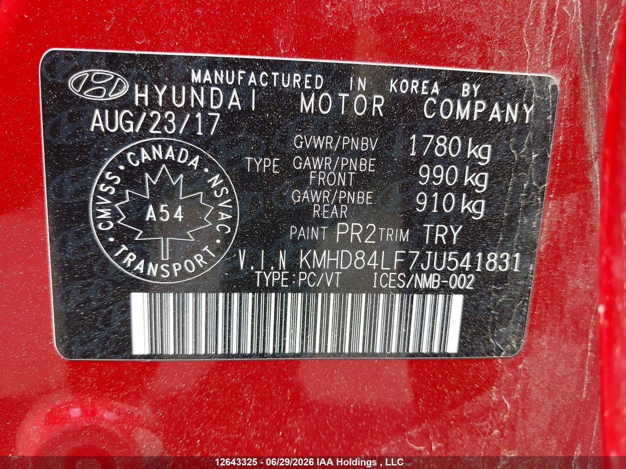2018 HYUNDAI ELANTRA SEL/VALUE/LIMITED thumbnail 10