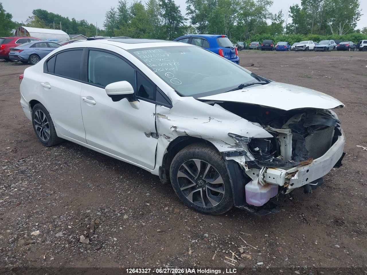 2015 HONDA CIVIC LX thumbnail 2