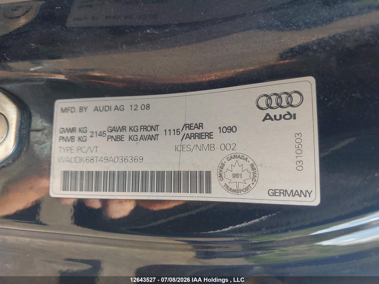 2009 AUDI A5 QUATTRO thumbnail 10