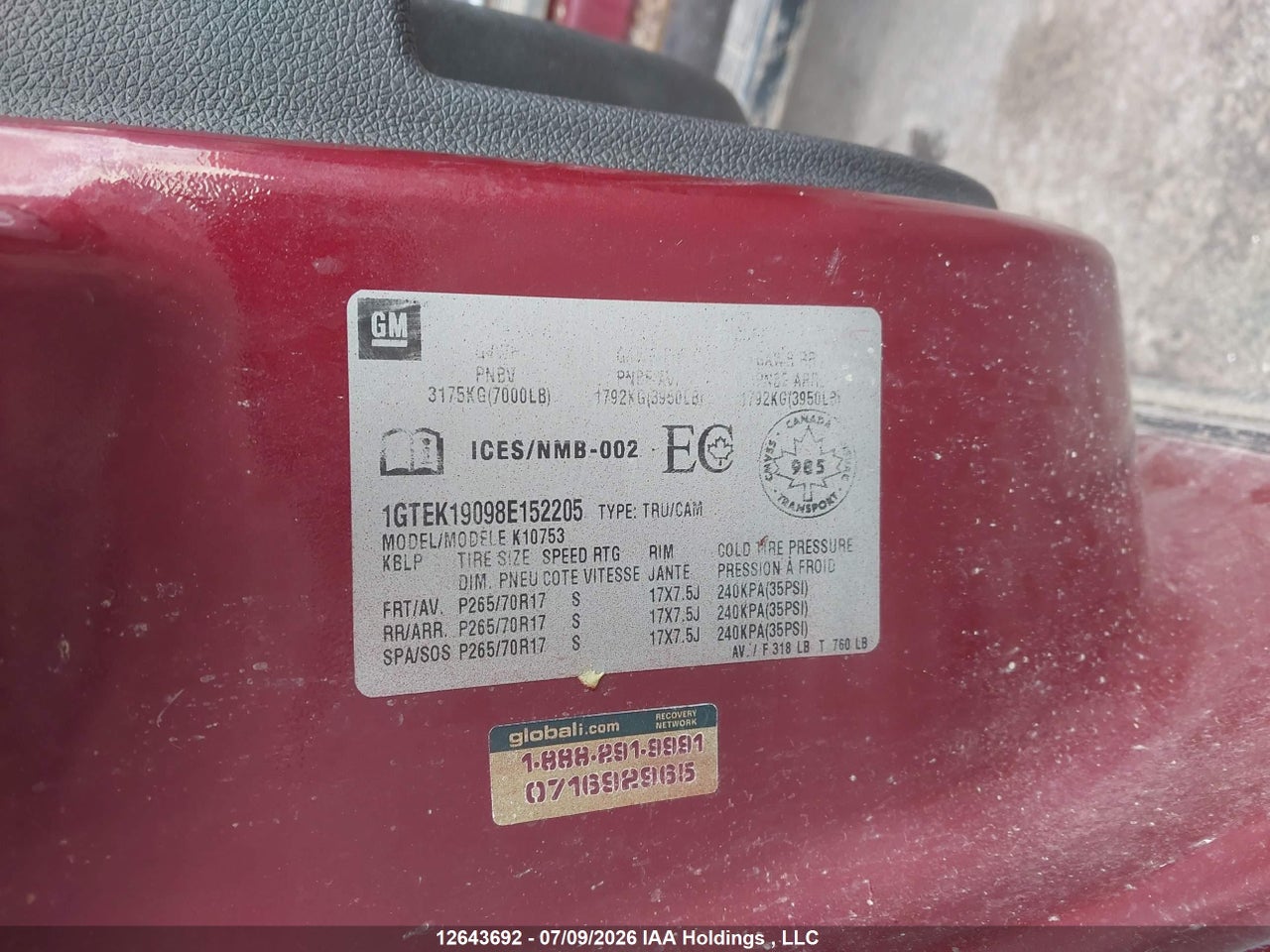 2008 GMC SIERRA 1500 SLE/SLT/WT thumbnail 10