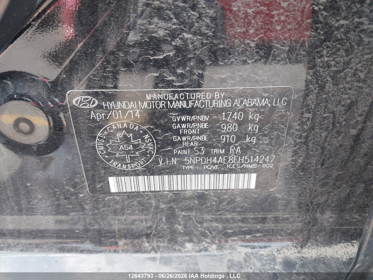 2014 HYUNDAI ELANTRA GL thumbnail 10