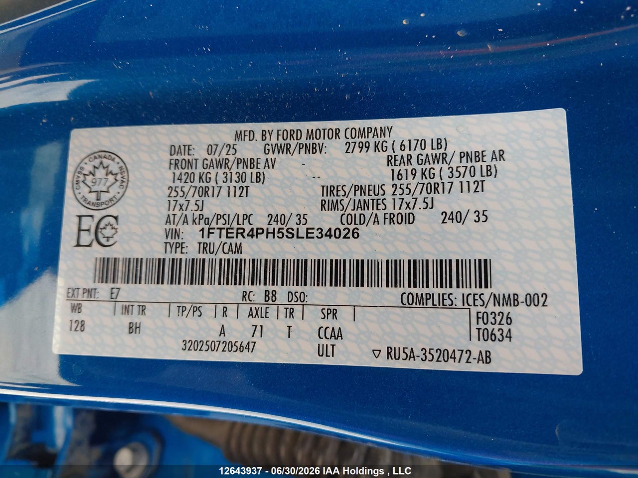 2025 FORD RANGER XL thumbnail 10