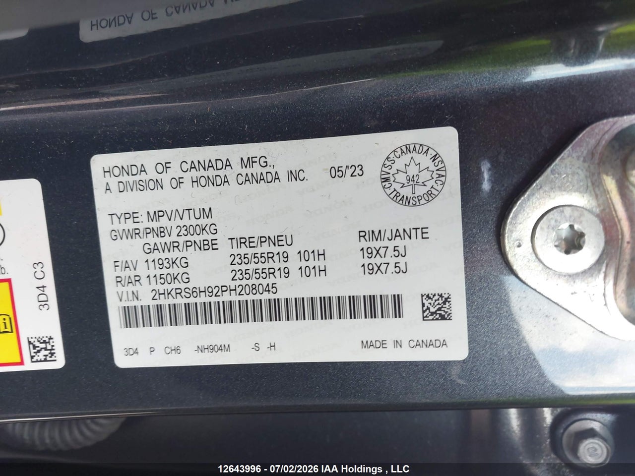 2023 HONDA CR-V HYBRID thumbnail 10