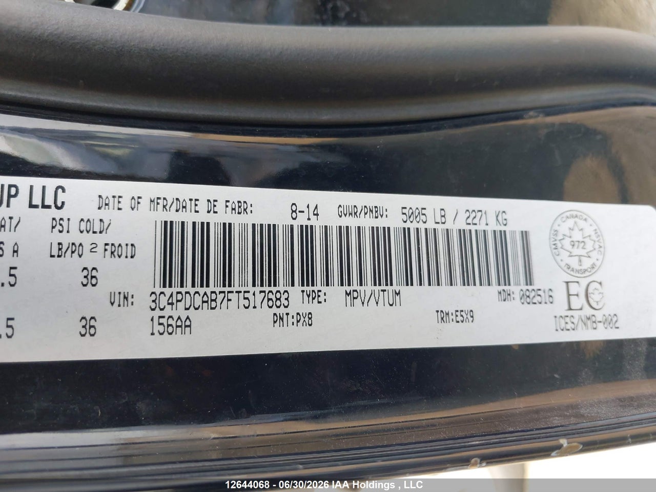 2015 DODGE JOURNEY CVP/SE PLUS thumbnail 10
