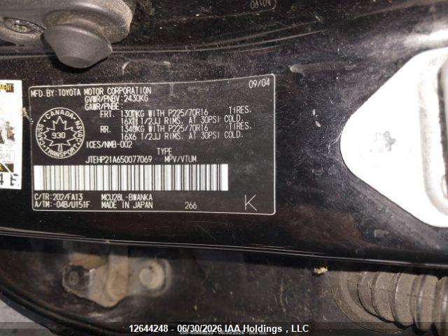 2005 TOYOTA HIGHLANDER LIMITED thumbnail 11