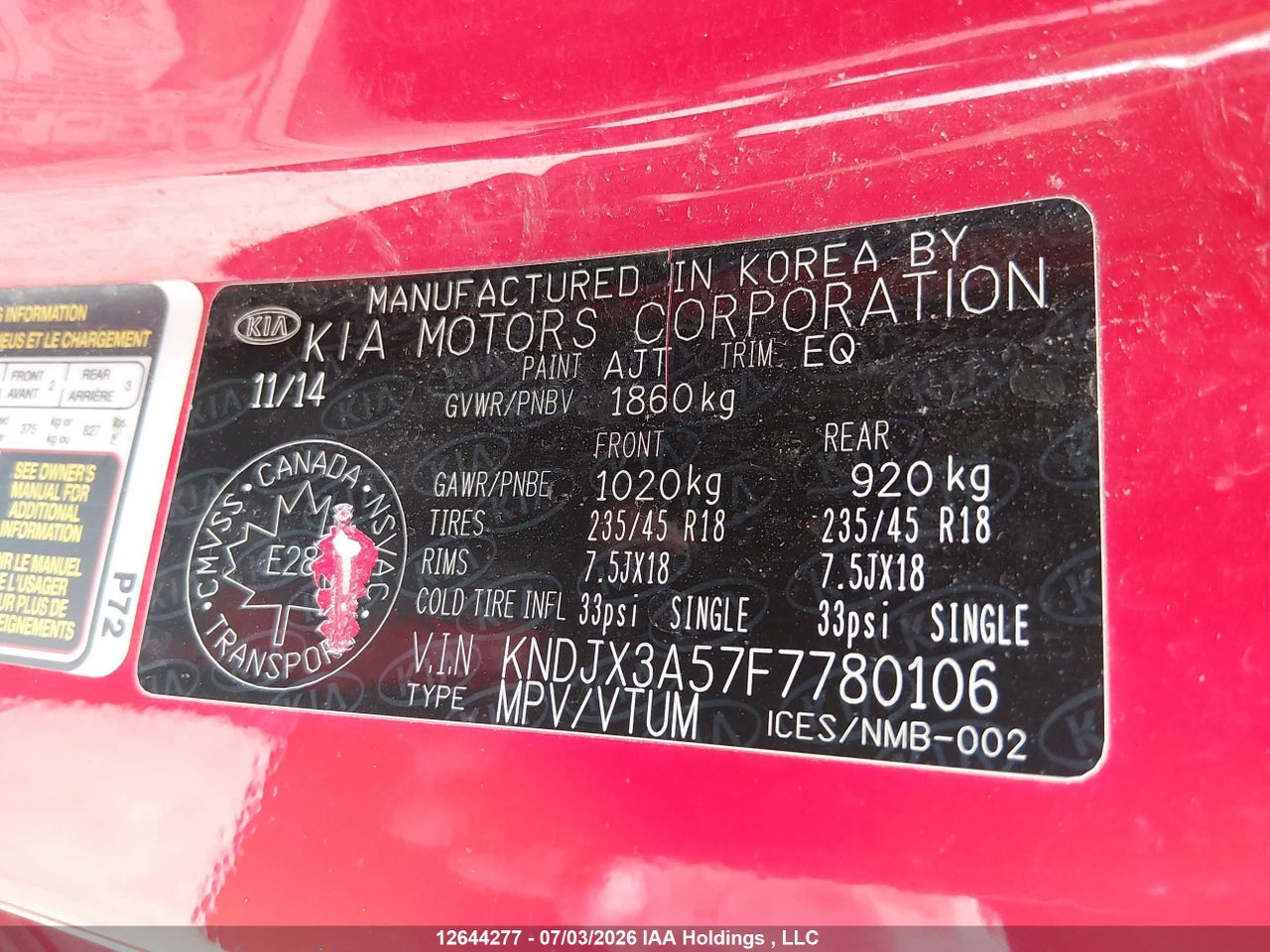 2015 KIA SOUL thumbnail 10