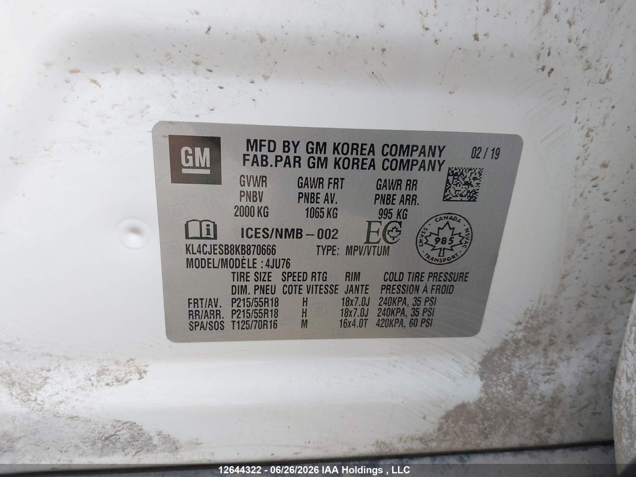 2019 BUICK ENCORE PREFERRED thumbnail 10