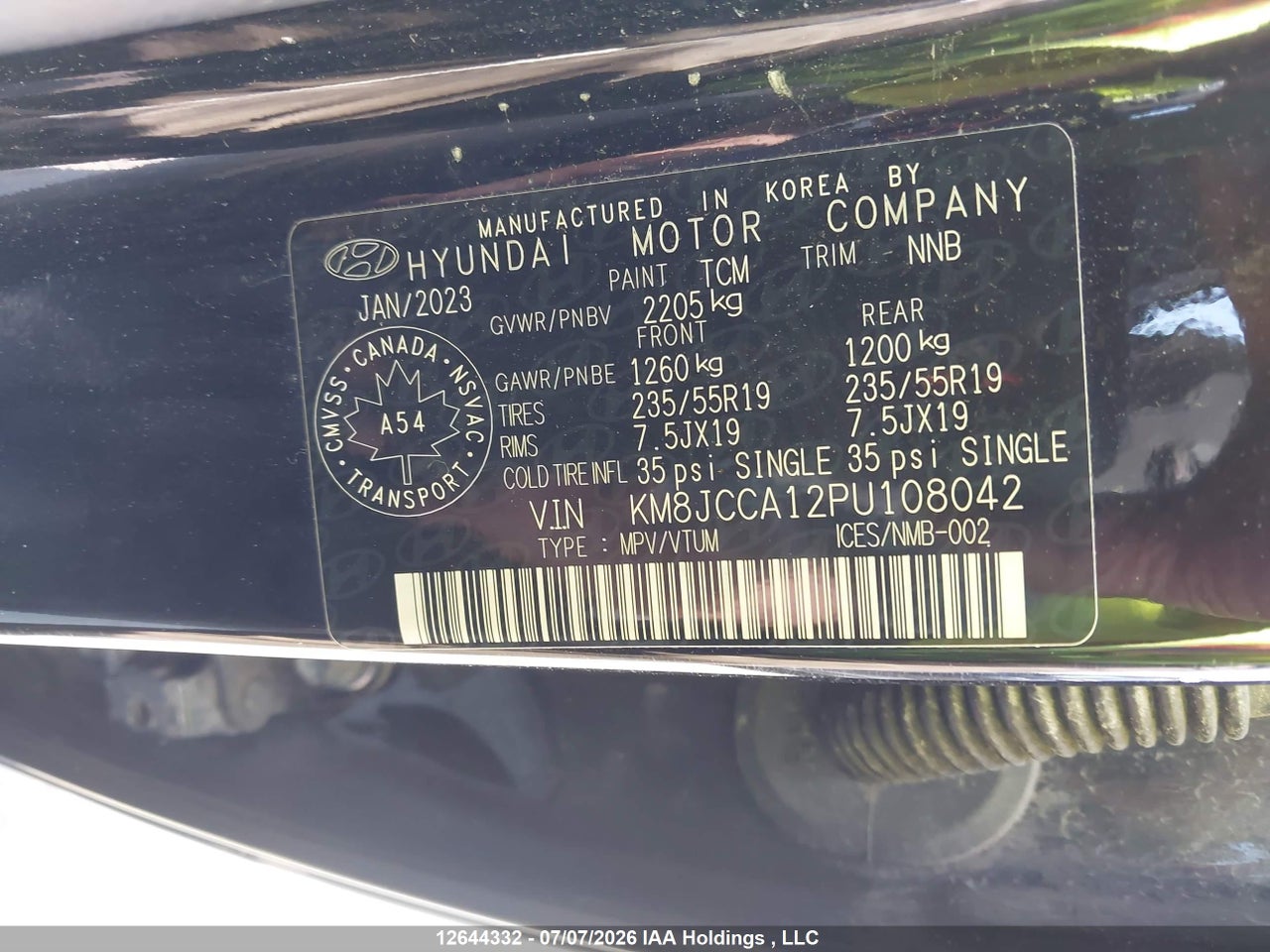 2023 HYUNDAI TUCSON HYBRID thumbnail 10