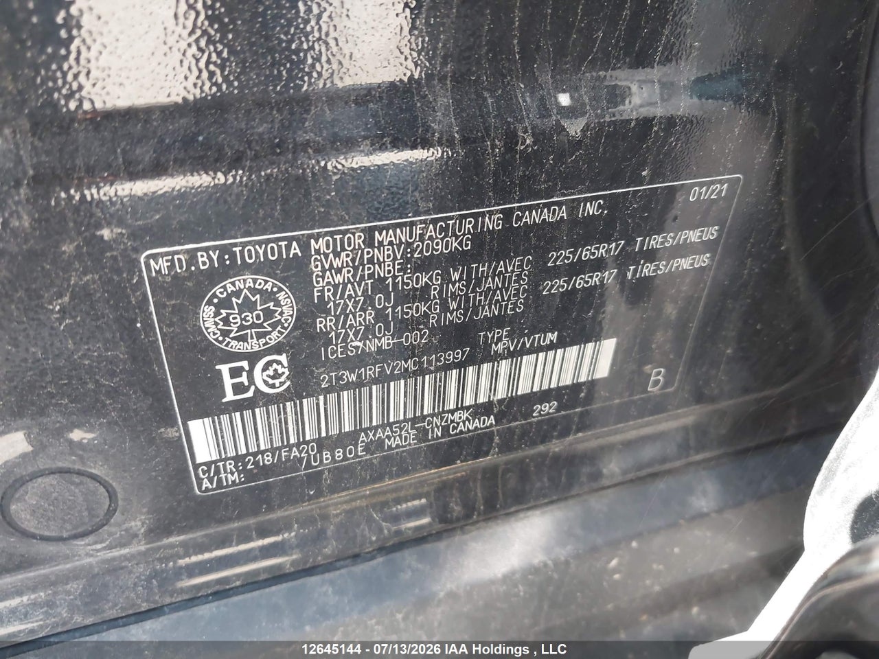 2021 TOYOTA RAV4 XLE thumbnail 10