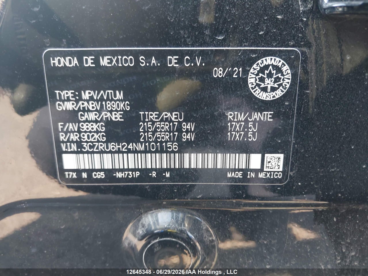 2022 HONDA HR-V SPORT thumbnail 10