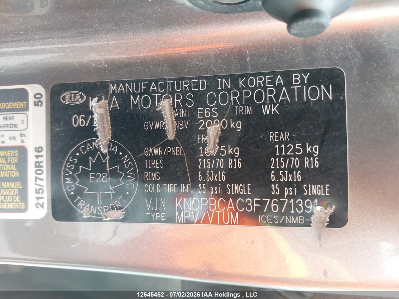 2015 KIA Sportage LX thumbnail 10