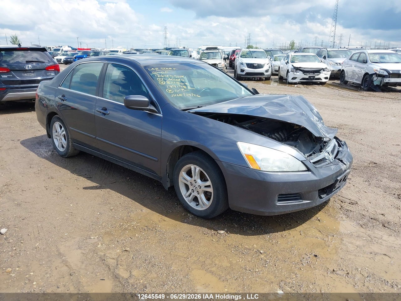 2007 HONDA ACCORD EX thumbnail 2