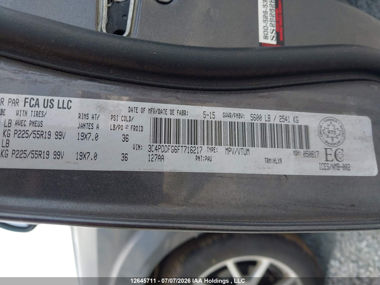 2015 DODGE JOURNEY R/T thumbnail 10