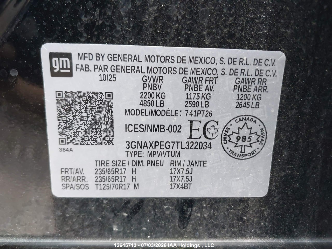 2026 CHEVROLET EQUINOX LT thumbnail 10
