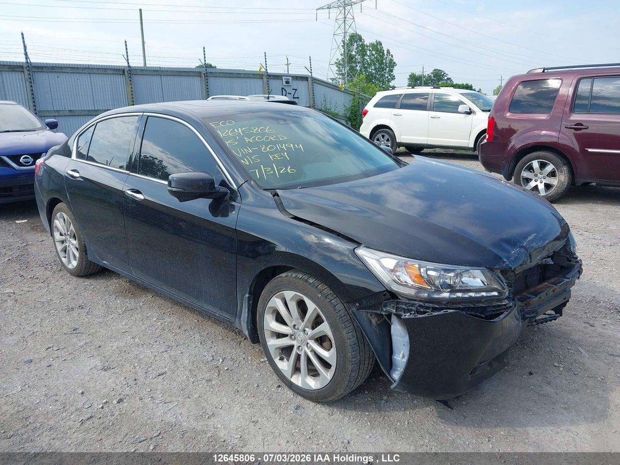 2015 HONDA ACCORD TOURING V6 thumbnail 2