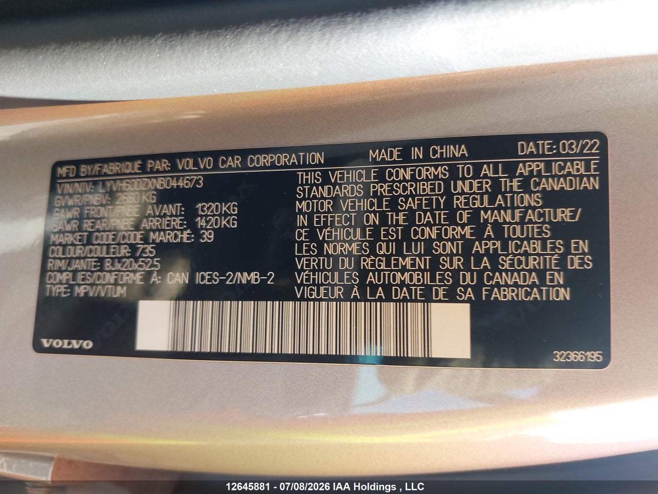 2022 VOLVO XC60 RECHARGE PLUG-IN HYBRID T8 INSCRIPTION EXPRESSION EXTENDED RANGE thumbnail 10