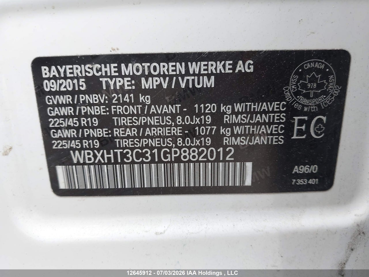 2016 BMW X1 XDRIVE28I thumbnail 10