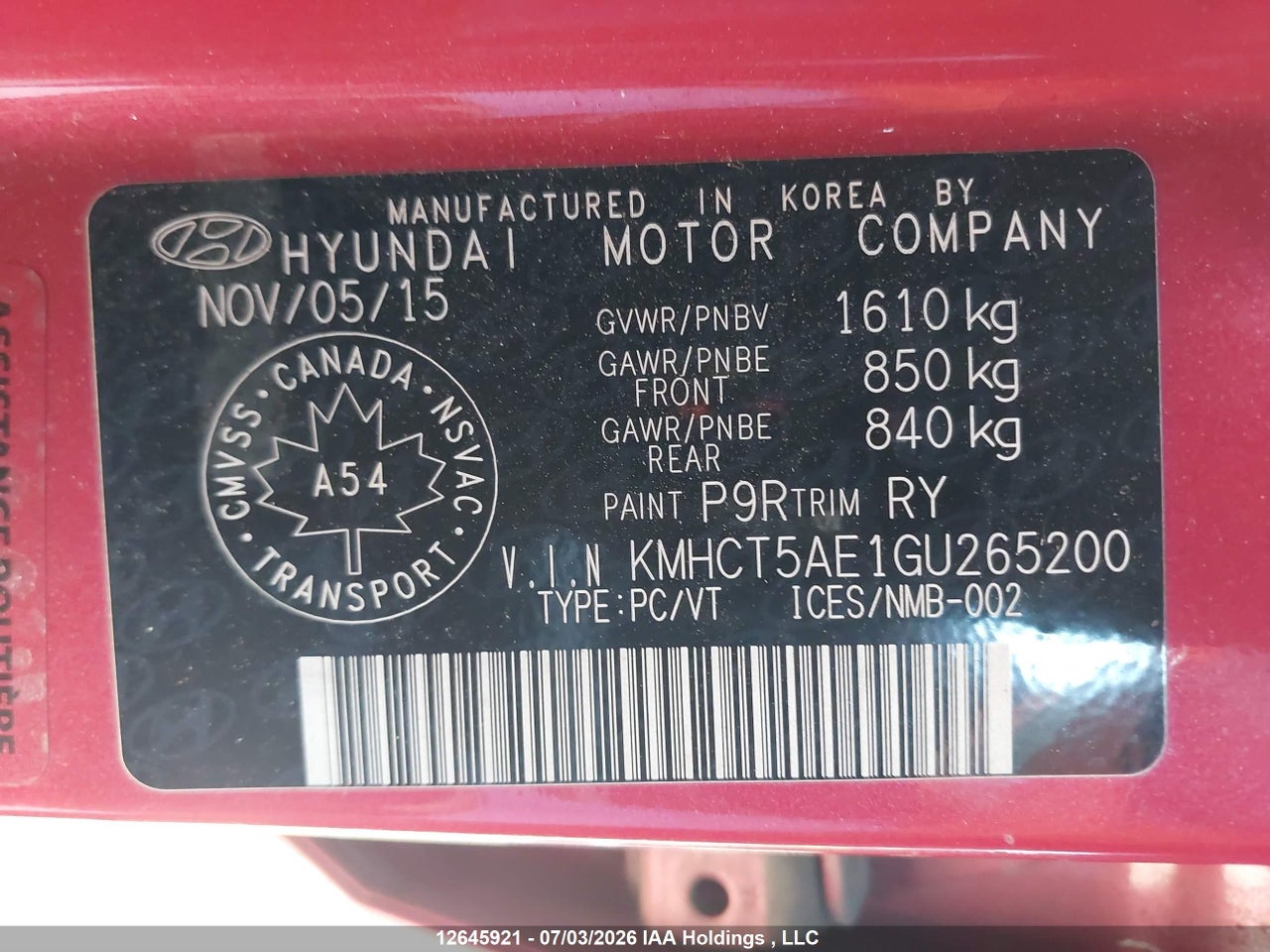 2016 HYUNDAI ACCENT SE thumbnail 10