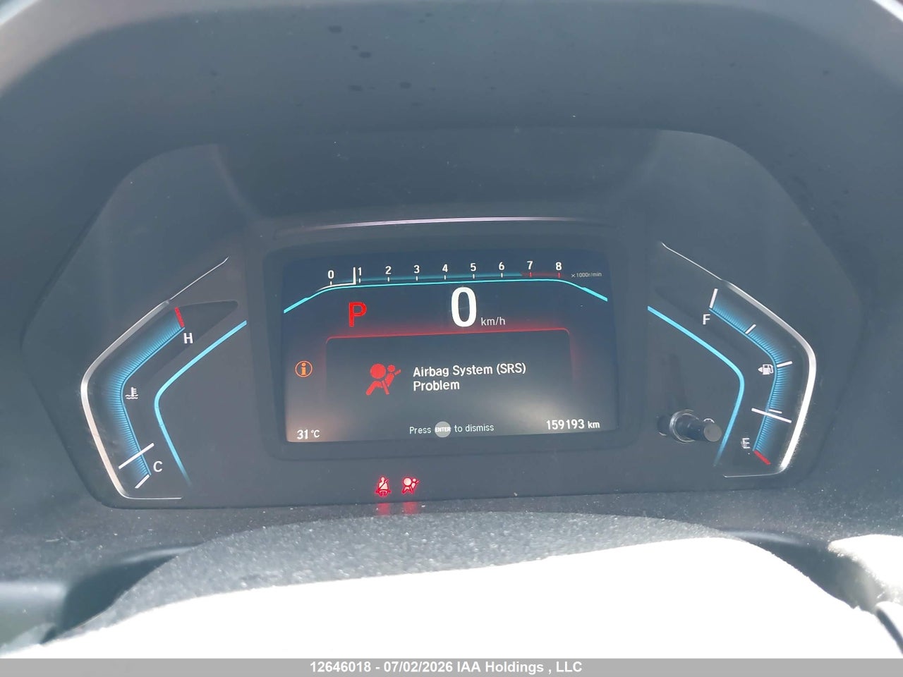 2019 HONDA ODYSSEY EX thumbnail 8