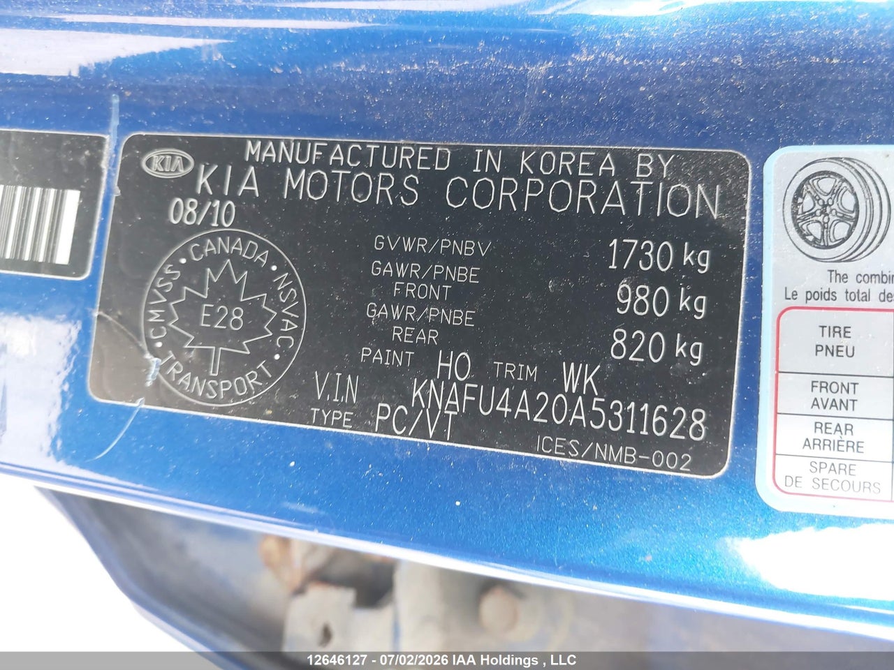 2010 KIA FORTE 2.0L EX thumbnail 10