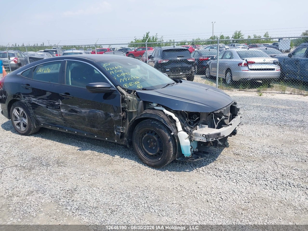 2019 HONDA CIVIC LX thumbnail 2