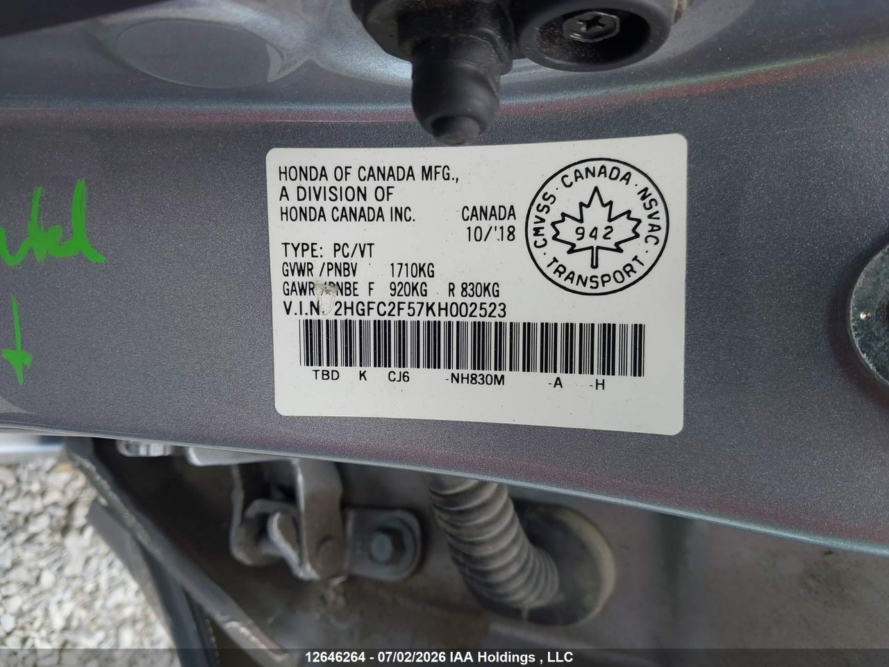 2019 HONDA CIVIC LX thumbnail 10