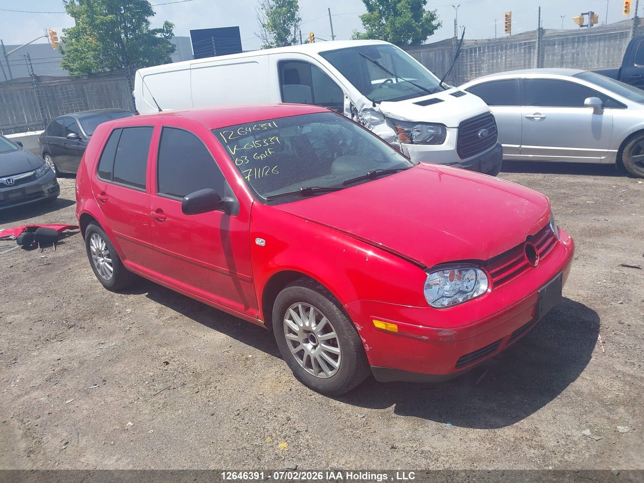 2003 VOLKSWAGEN GOLF CL thumbnail 2