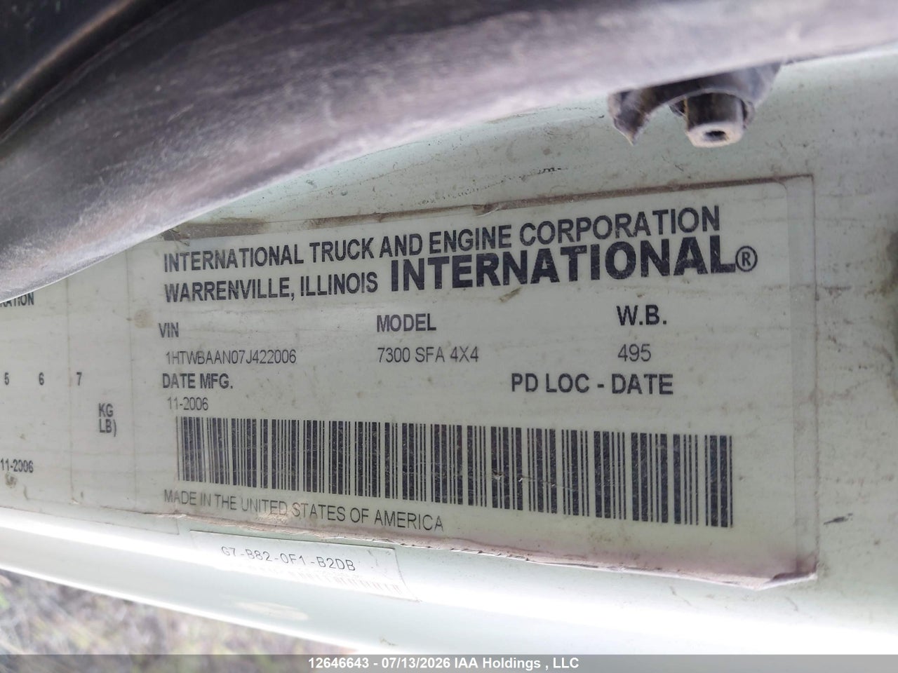 2007 INTERNATIONAL 7000 7300 thumbnail 10