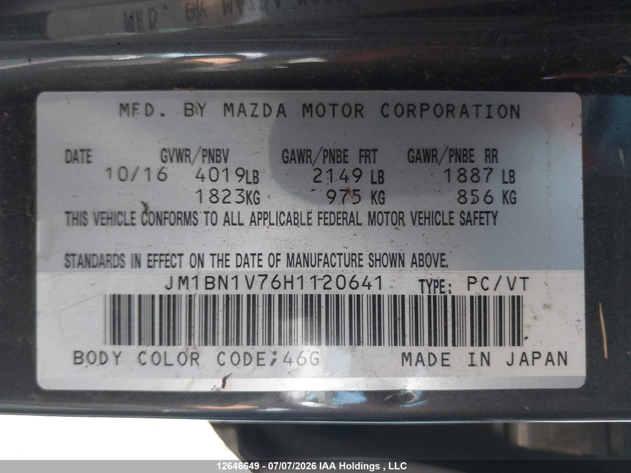2017 MAZDA 3 TOURING thumbnail 10