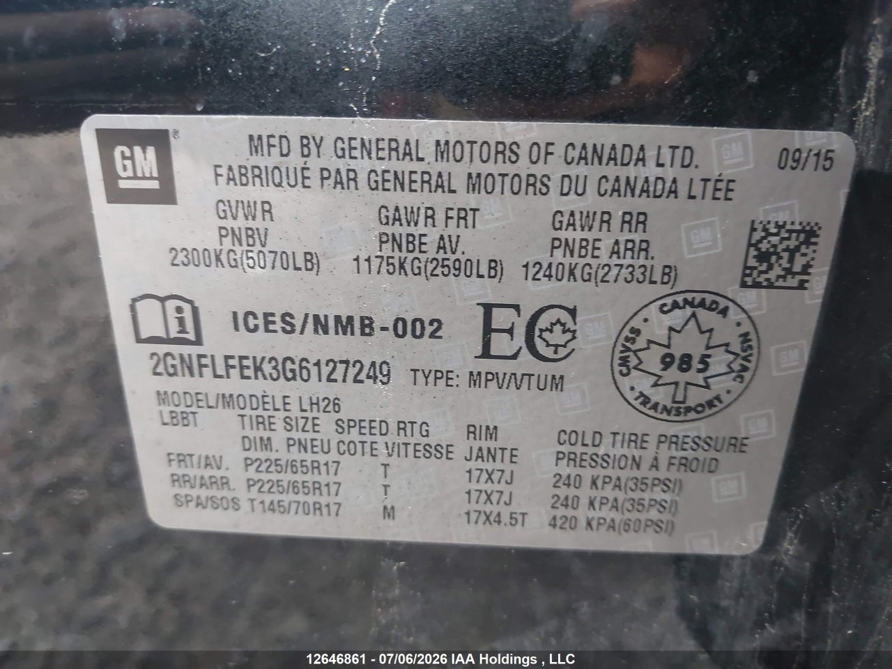 2016 CHEVROLET EQUINOX thumbnail 10