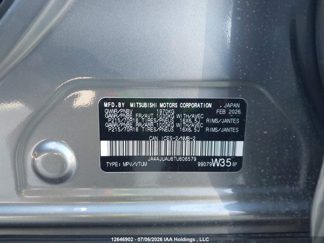 2026 MITSUBISHI RVR ES thumbnail 10