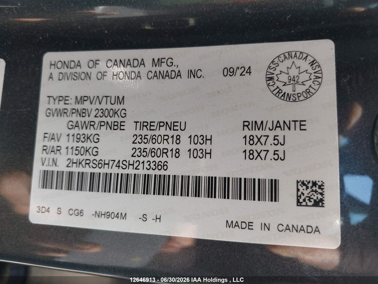 2025 HONDA CR-V EX-L HYBRID thumbnail 10