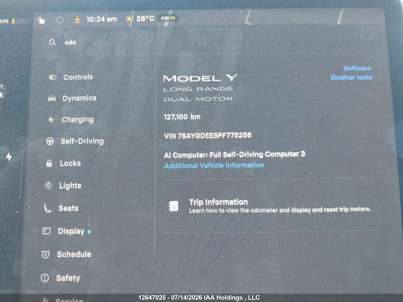 2023 TESLA MODEL Y thumbnail 8